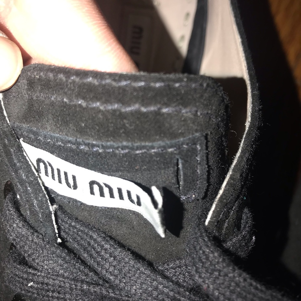 SOLD Miu Miu - Scamosciato black sneaker - Picture 6 of 8
